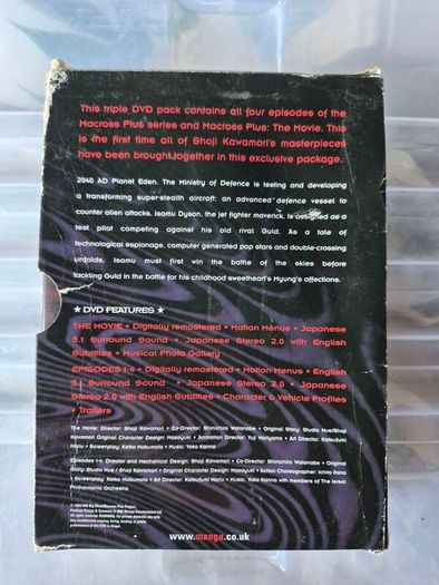Macross Plus, The Movie + EP 1-4 DVD Pal