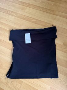 Zara black bandeau top Size XXL UK 16/18 New with tags