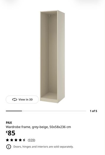 IKEA pax tall shelving unit. Nearly like new