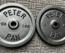2x5kg vintage standard 1" weight plates