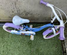 Frozen bike with stabiliser wheels