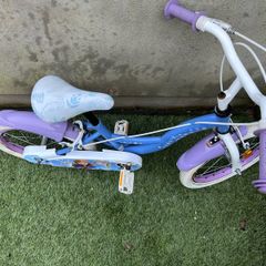 Frozen bike with stabiliser wheels