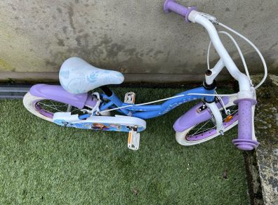 Frozen bike with stabiliser wheels