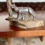 Antique Grand Tour Silvered Model Of The Capitoline Wolf ca 1910 Image 8