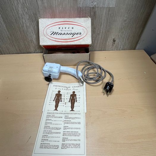 Vintage PIFCO Electric Massager for Rheumatism - boxed with all the papers - PROP