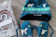 warm hat and mittens