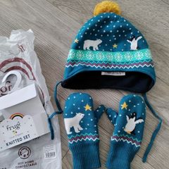 warm hat and mittens