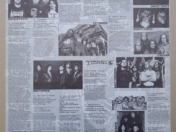 GRIND CRUSHER Morbid Angel Carcass Bolt Thrower