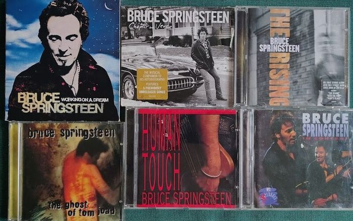 Lot of 6 x Bruce Springsteen CD's incl Human Touch, Tom Joad, Unplugged etc EX+