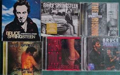 Lot of 6 x Bruce Springsteen CD's incl Human Touch, Tom Joad, Unplugged etc EX+