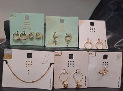 SIX Gold Plated Jewellery Bundle