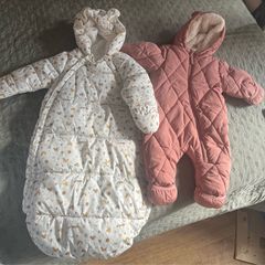 pramsuit overall babygirl stuffed size 0-3 0-6 month 62 68