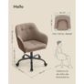 Office Chair Swivel Desk Chair padded  Height Adjustable 110kg Load Capacity Breathable Fabric Study Image 4