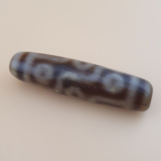 Vintage 9 Eyes Himalayan Tibetan Agate Dzi Bead Amulet