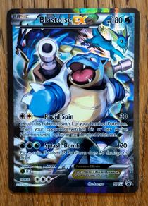Blastoise EX Pokemon card (Near mint condition)