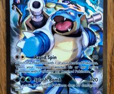 Blastoise EX Pokemon card (Near mint condition)