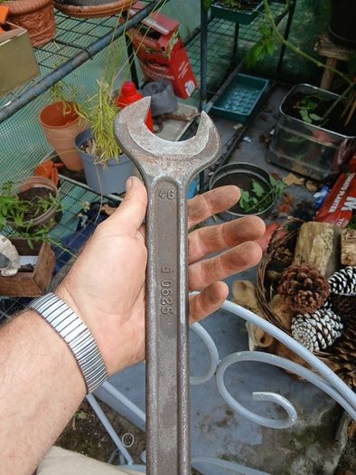 four large open ended spanners