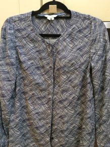 Boden Blouses ( 2 ) - Navy Print and Dusky Pink button down tops - Size 10'