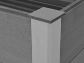 Garden Raised Bed WPC 150x50x54 cm Grey