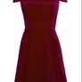 KAREN MILLEN Off-the-Shoulder Velvet Bandeau A-Line Dress UK 12 Image 4