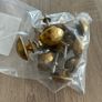 Gold hammered knobs x12 Image 3