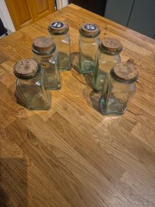 Set of 6 Antique illinois glass company utility jars(1873-1929) offers welcome.