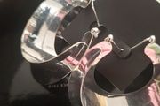 Earrings.  Pilgrim metal large hoop earrings. New