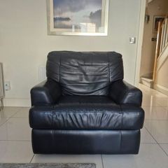 Black Leather recliner chair