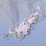 New Elegant Crystal Flower Wedding Headpieces, Bridal Hair Vine Accessories Image 5
