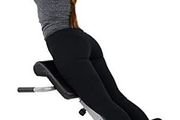 Foldable Hyperextension Roman Chair w/Back Extension, Home Gym Sit Up Bench for Glute &amp; Ab Workouts, Optional Adjustment Incline &amp; Multi-Function Heavy-Duty Exercise Equipment