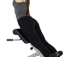 Foldable Hyperextension Roman Chair w/Back Extension, Home Gym Sit Up Bench for Glute & Ab Workouts, Optional Adjustment Incline & Multi-Function Heavy-Duty Exercise Equipment