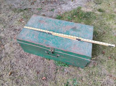 old metal trunk