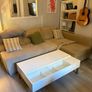 White Lift-Top Coffee Table with Storage Image 2