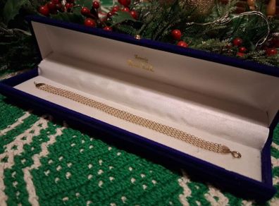 Solid Gold Bracelet chainlink 9 carat gold 18cm