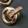 Accessorize Monsoon Gold Tone Crystal Stud Earrings, Statement Sparkle Jewellery Image 3