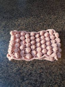 Hand crocheted snood