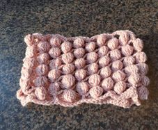 Hand crocheted snood