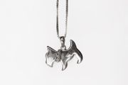 Sterling Silver Dog Pendant with Sparkly Collar