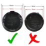 X4 VW VOLKSWAGEN 65mm Alloy Wheel Centre Caps to fit Golf Jetta Passat Image 2