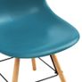 3 Piece Dining Set Plastic Turquoise Image 10