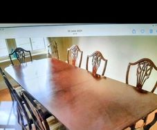8 seater dining room table and chairs