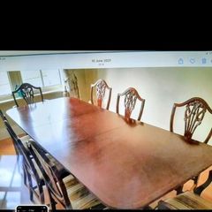 8 seater dining room table and chairs