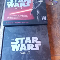 Star Wars book, large, heavy, 2 DVDs, D18 post 6e