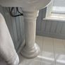 Elegant Traditional Pedestal Sink With Quality Chrome Taps Image 3