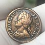 1754 Farthing George II Image 2