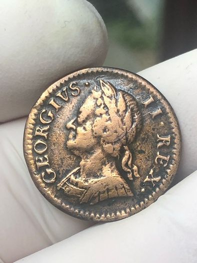 1754 Farthing George II