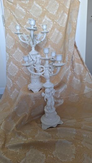 Large glazed candelabra