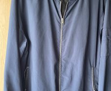 JACK & JONES Blue Bomber Mens Jacket size XXL ,Full Zip