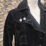Steilmann black corduroy overcoat size 12 Postage included Image 4