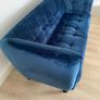 Blue Velvet 3-Seater and 2-Seater Sofas Image 5